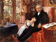 James Wyatt and His Granddaughter Millais